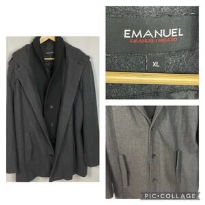 Emanuel Ungaro Wool Blend Coat Size XL